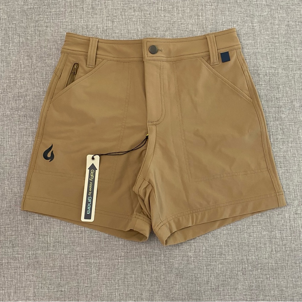 Gnara Womens Size 2 Badlands Beige Go Fly Go There There Hiking Shorts New